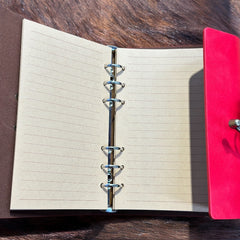 Enchanting Butterfly Love Heart Refillable Journal with Secure Hook Lock – Handcrafted Elegance for Every Thought