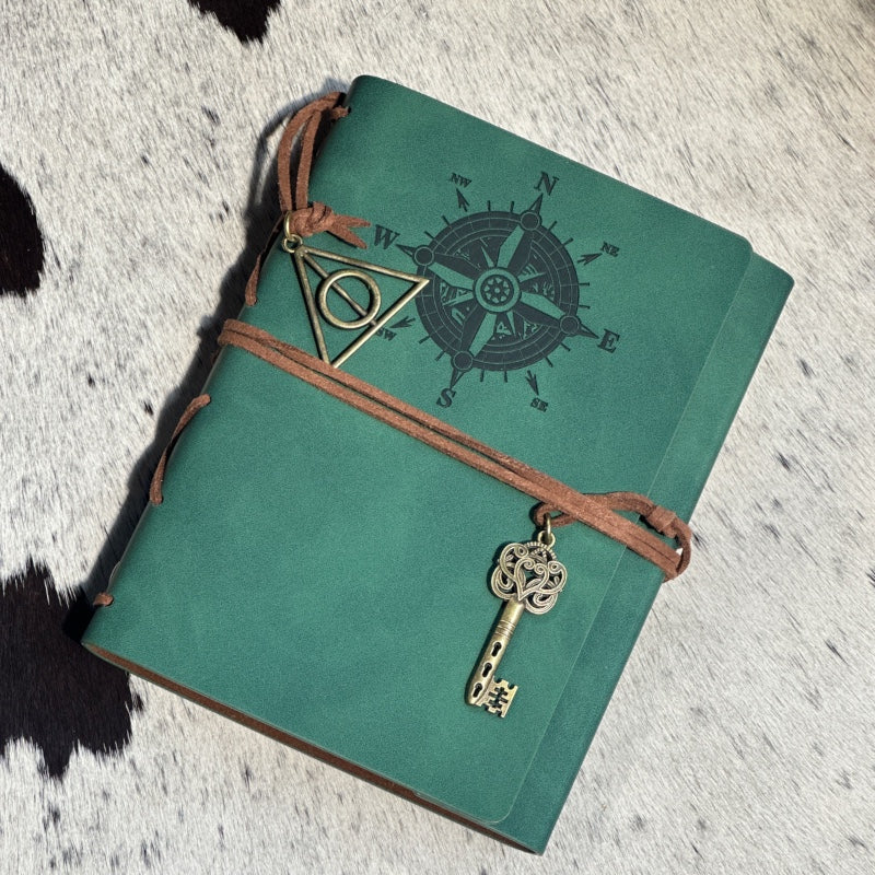 Small Refillable Wanderlust Compass Journal- Perfect Choice for Daily Use
