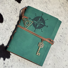 Small Refillable Wanderlust Compass Journal- Perfect Choice for Daily Use