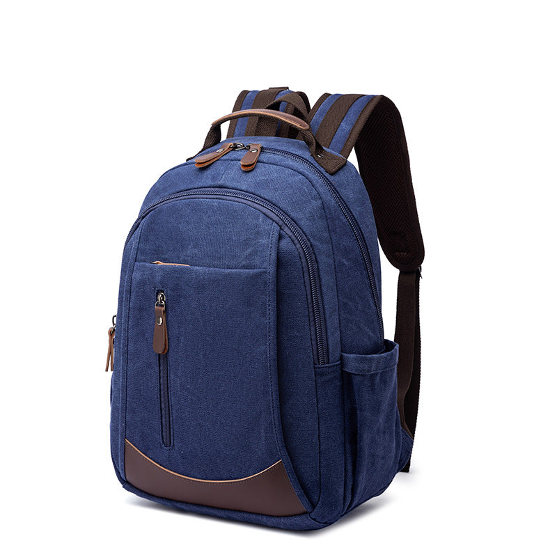 Canvas Backpack with Hands-Free Luggage Strap: Effortless Travel Companion