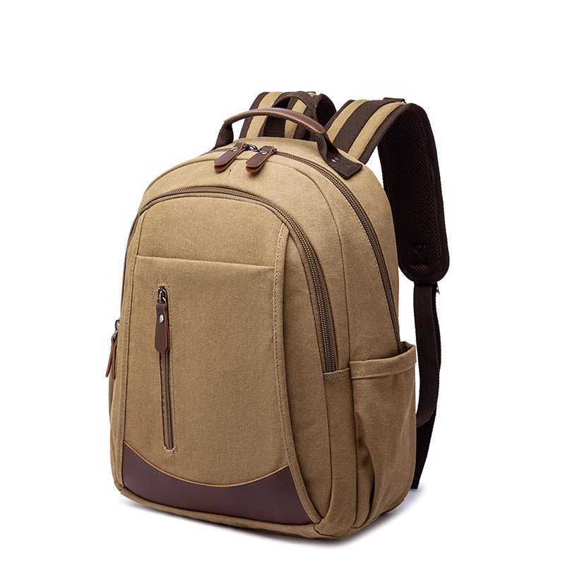 Canvas Backpack with Hands-Free Luggage Strap: Effortless Travel Companion