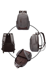 Canvas Backpack with Hands-Free Luggage Strap: Effortless Travel Companion