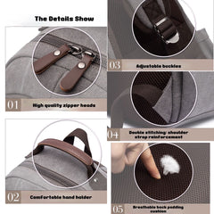 Canvas Backpack with Hands-Free Luggage Strap: Effortless Travel Companion