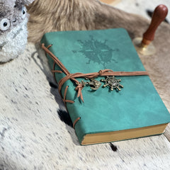 Vintage Wanderlust Compass Journal with Recycled Paper