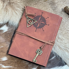 Small Refillable Wanderlust Compass Journal- Perfect Choice for Daily Use