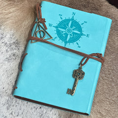 Small Refillable Wanderlust Compass Journal- Perfect Choice for Daily Use