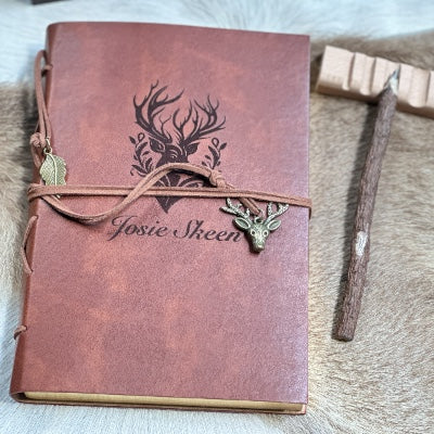 Merry & Luxurious: Christmas Tales in Gold-Trimmed Vegan Leather Bound Journal