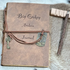 Customised Vegan Leather Bound Journal-An Unique Graduation, Birthday, Wedding and Christmas Gift for Yourself or Your Loved ones