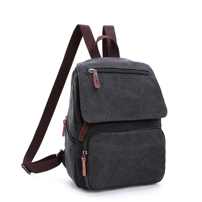 Colourful Compact Canvas Backpack: Stylish Convenience for On-the-Go