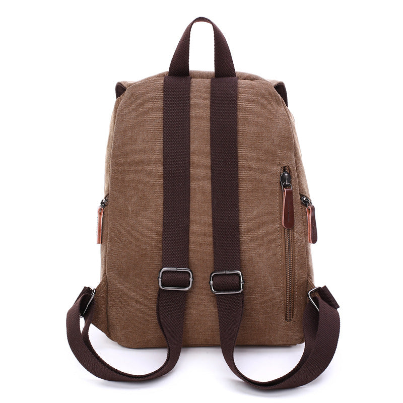 Colourful Compact Canvas Backpack: Stylish Convenience for On-the-Go