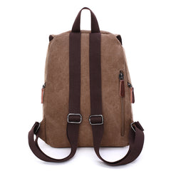 Colourful Compact Canvas Backpack: Stylish Convenience for On-the-Go