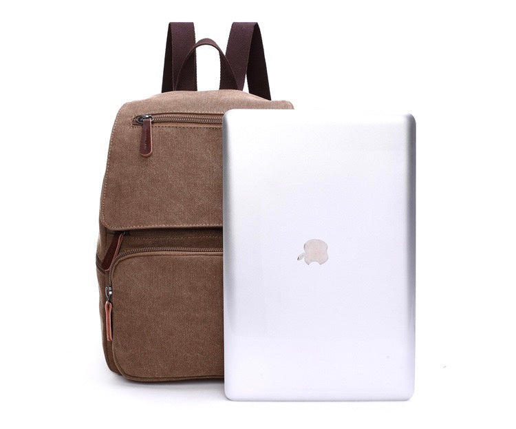 Colourful Compact Canvas Backpack: Stylish Convenience for On-the-Go