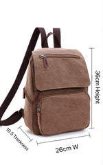 Colourful Compact Canvas Backpack: Stylish Convenience for On-the-Go