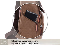 Colourful Compact Canvas Backpack: Stylish Convenience for On-the-Go