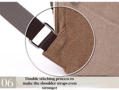 Colourful Compact Canvas Backpack: Stylish Convenience for On-the-Go