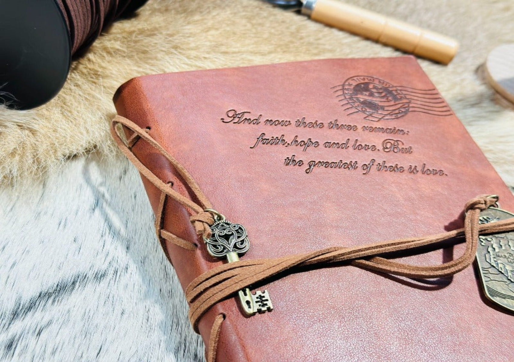 "Eternal Love" Embossed Journal - Where Faith, Hope, and Love Unite!