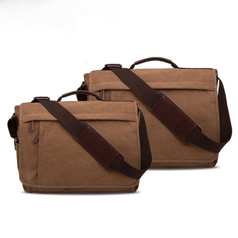 Versatile Canvas Laptop Messenger Bag: Choose Your Perfect Fit in Two Sizes
