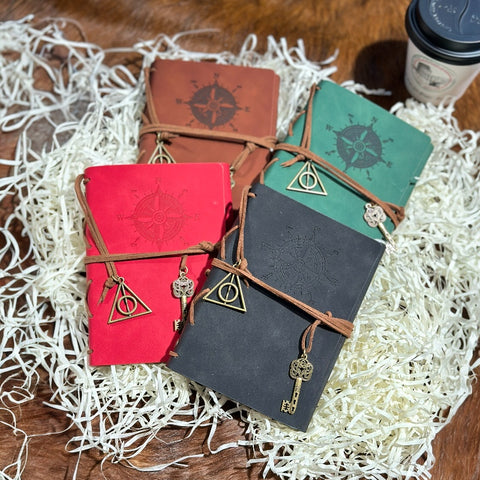 Small Refillable Wanderlust Compass Journal- Perfect Choice for Daily Use