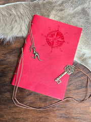 Wanderlust Compass –A Vegan Leather Bound Journal of Journeys and Dreams