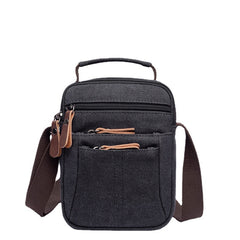 Travel-Size Crossbody Canvas Bag with Multiple Compartments: Organise On-the-Go