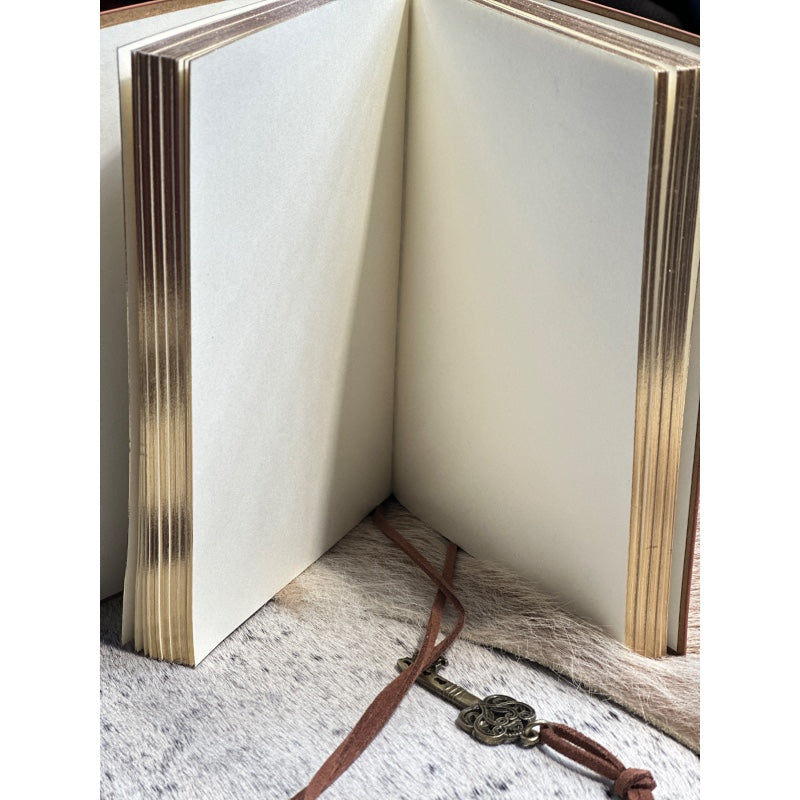 Small Vegan Leather Bound Journal with Enchanting Butterfly Girl Design – Elegance Meets Ethical Luxury