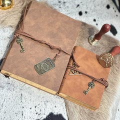 Small Personalised Vegan Leather Bound Journal-Unleash Your Creativity
