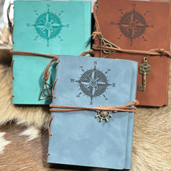 Small Refillable Wanderlust Compass Journal- Perfect Choice for Daily Use