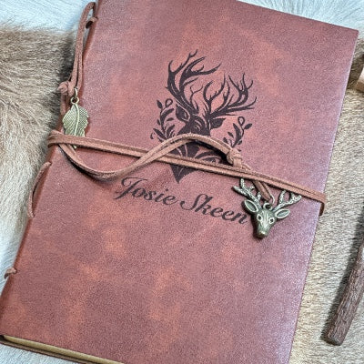 Merry & Luxurious: Christmas Tales in Gold-Trimmed Vegan Leather Bound Journal